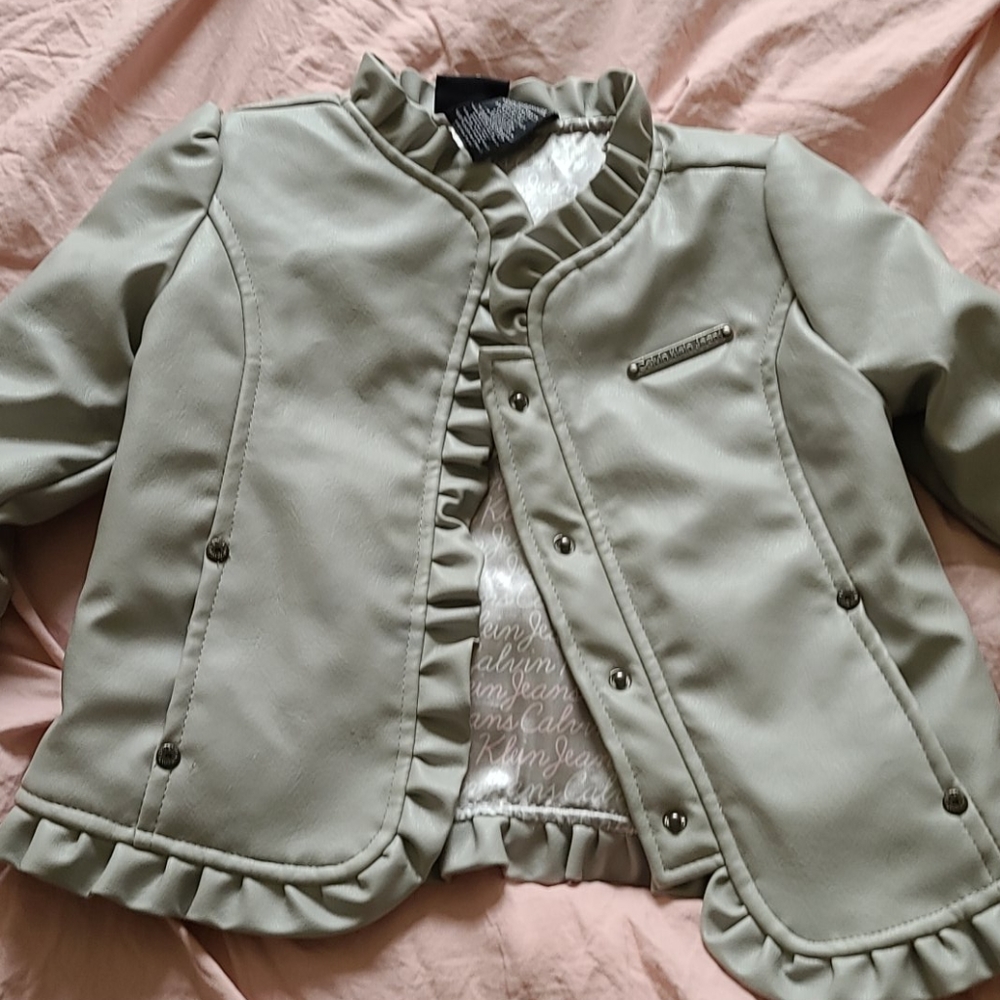18 month Calvin Klein leather jacket